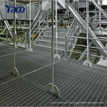 venta caliente de agua de lluvia plataforma galvanizada suelo 32x5 reja de acero venta directa de fábrica